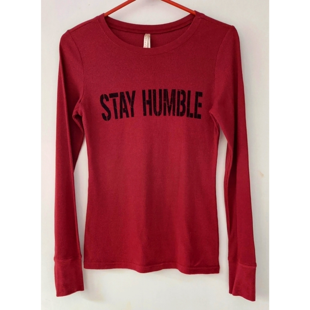 Col Story Stay Humble Graphic Longsleeve Tee